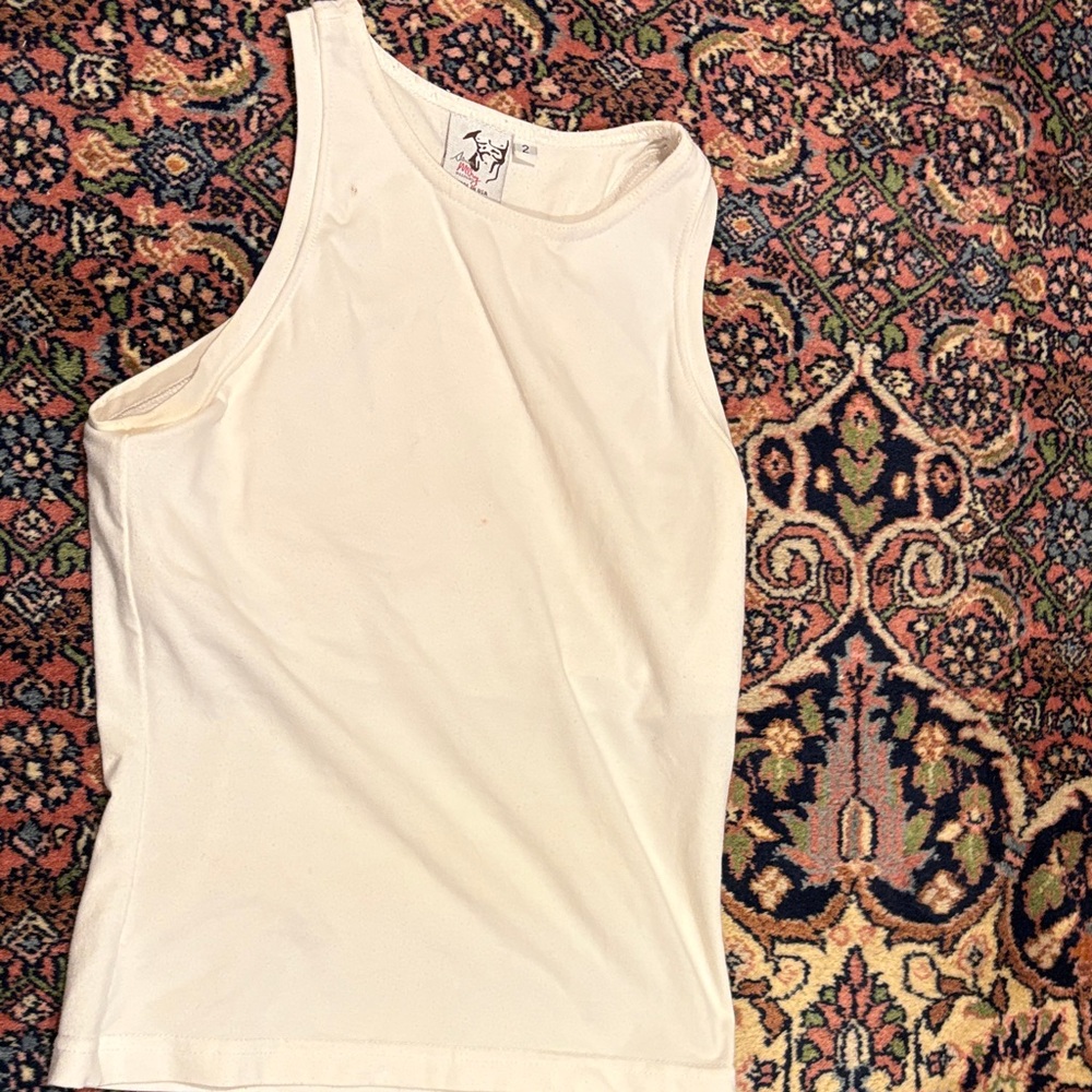 Elegant Cream Sleeveless Top